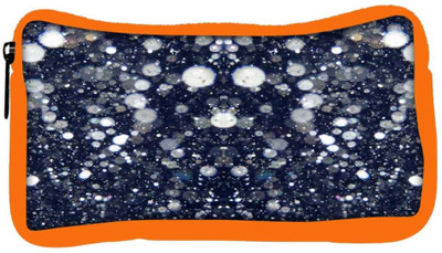 

Snoogg Eco Friendly Canvas Glitter Night Student Pen Pencil Case Coin Purse Pouch Cosmetic Makeup Bag (ORANGE) Pouch(Multicolor)