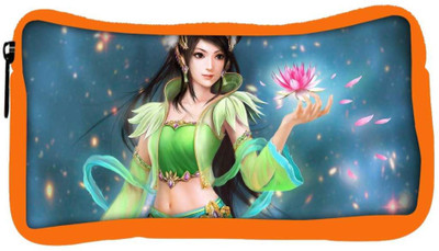 

Snoogg Eco Friendly Canvas Fantasy Girl Designer Student Pen Pencil Case Coin Purse Pouch Cosmetic Makeup Bag (ORANGE) Pouch(Multicolor)