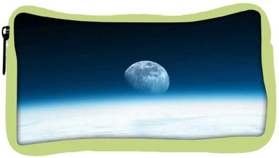 

Snoogg Eco Friendly Canvas Abstract Moon Designer Student Pen Pencil Case Coin Purse Pouch Cosmetic Makeup Bag (GREEN) Pouch(Multicolor)