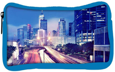 

Snoogg Eco Friendly Canvas Colorful Roads Designer Student Pen Pencil Case Coin Purse Pouch Cosmetic Makeup Bag (BLUE) Pouch(Multicolor)