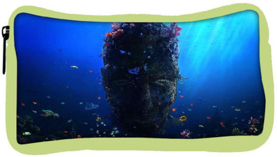 

Snoogg Eco Friendly Canvas Under Sea Face Designer Student Pen Pencil Case Coin Purse Pouch Cosmetic Makeup Bag (GREEN) Pouch(Multicolor)