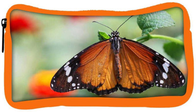

Snoogg Eco Friendly Canvas Wet Butterfly Designer Student Pen Pencil Case Coin Purse Pouch Cosmetic Makeup Bag (ORANGE) Pouch(Multicolor)
