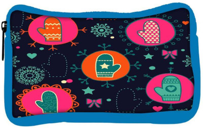 

Snoogg Eco Friendly Canvas Abstract Gloves Designer Student Pen Pencil Case Coin Purse Pouch Cosmetic Makeup Bag (BLUE) Pouch(Multicolor)