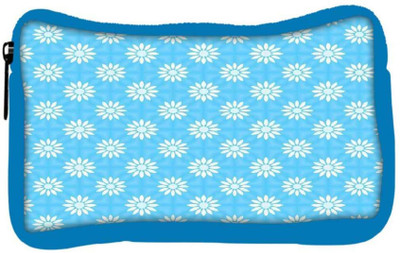 

Snoogg Eco Friendly Canvas White Floral Blue Pattern Designer Student Pen Pencil Case Coin Purse Pouch Cosmetic Makeup Bag (BLUE) Pouch(Multicolor)