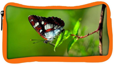 

Snoogg Eco Friendly Canvas Butterfly In Green Leaf Designer Student Pen Pencil Case Coin Purse Pouch Cosmetic Makeup Bag (ORANGE) Pouch(Multicolor)