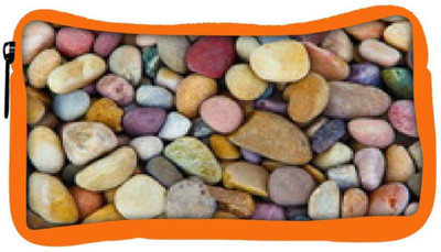 

Snoogg Eco Friendly Canvas Colorful Pebble Designer Student Pen Pencil Case Coin Purse Pouch Cosmetic Makeup Bag (ORANGE) Pouch(Multicolor)