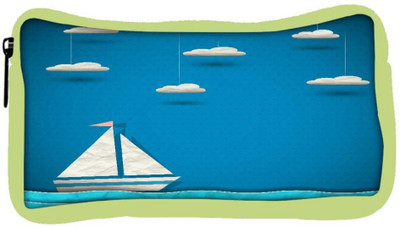 

Snoogg Eco Friendly Canvas Sailing Boat And Clouds Student Pen Pencil Case Coin Purse Pouch Cosmetic Makeup Bag (GREEN) Pouch(Multicolor)