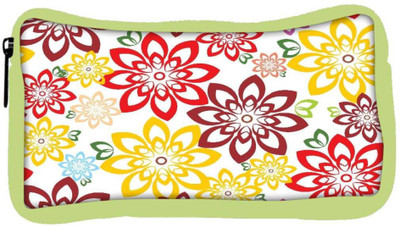 

Snoogg Eco Friendly Canvas Colorful Floral Designer Student Pen Pencil Case Coin Purse Pouch Cosmetic Makeup Bag (GREEN) Pouch(Multicolor)