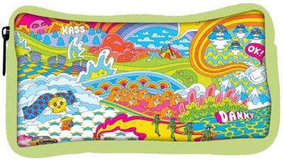 

Snoogg Eco Friendly Canvas Hippie Trip 2852 Student Pen Pencil Case Coin Purse Pouch Cosmetic Makeup Bag (GREEN) Pouch(Multicolor)