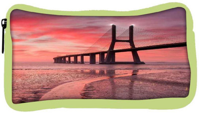 

Snoogg Eco Friendly Canvas Sunset Bridge Student Pen Pencil Case Coin Purse Pouch Cosmetic Makeup Bag (GREEN) Pouch(Multicolor)