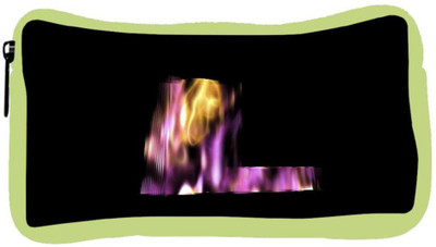 

Snoogg Eco Friendly Canvas Flaming 3D Letter Student Pen Pencil Case Coin Purse Pouch Cosmetic Makeup Bag (GREEN) Pouch(Multicolor)