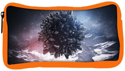 

Snoogg Eco Friendly Canvas Black Circle With Sharp Edges Designer Student Pen Pencil Case Coin Purse Pouch Cosmetic Makeup Bag (ORANGE) Pouch(Multicolor)