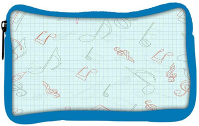 

Snoogg Eco Friendly Canvas Green Background Music Designer Student Pen Pencil Case Coin Purse Pouch Cosmetic Makeup Bag (BLUE) Pouch(Multicolor)