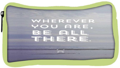 

Snoogg Eco Friendly Canvas Be All There Student Pen Pencil Case Coin Purse Pouch Cosmetic Makeup Bag (GREEN) Pouch(Multicolor)