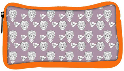 

Snoogg Eco Friendly Canvas Skull Purple Pattern Student Pen Pencil Case Coin Purse Pouch Cosmetic Makeup Bag (ORANGE) Pouch(Multicolor)