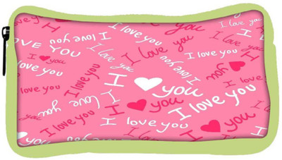 

Snoogg Eco Friendly Canvas I Love You Pink Pattern 1 Designer Student Pen Pencil Case Coin Purse Pouch Cosmetic Makeup Bag (GREEN) Pouch(Multicolor)