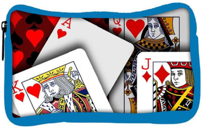 

Snoogg Eco Friendly Canvas Casino Cards Designer Student Pen Pencil Case Coin Purse Pouch Cosmetic Makeup Bag (BLUE) Pouch(Multicolor)