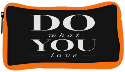

Snoogg Eco Friendly Canvas Do What You Love Student Pen Pencil Case Coin Purse Pouch Cosmetic Makeup Bag (ORANGE) Pouch(Multicolor)