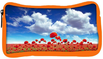

Snoogg Eco Friendly Canvas Poppy Field Designer Student Pen Pencil Case Coin Purse Pouch Cosmetic Makeup Bag (ORANGE) Pouch(Multicolor)