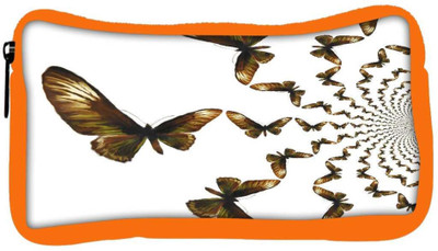 

Snoogg Eco Friendly Canvas Kaleidoscopic Butterflies Student Pen Pencil Case Coin Purse Pouch Cosmetic Makeup Bag (ORANGE) Pouch(Multicolor)