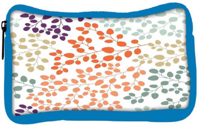 

Snoogg Eco Friendly Canvas Mixed Color Leaves Designer Student Pen Pencil Case Coin Purse Pouch Cosmetic Makeup Bag (BLUE) Pouch(Multicolor)