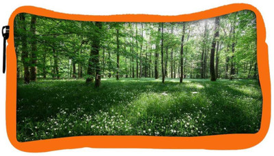 

Snoogg Eco Friendly Canvas White Flowers Designer Student Pen Pencil Case Coin Purse Pouch Cosmetic Makeup Bag (ORANGE) Pouch(Multicolor)