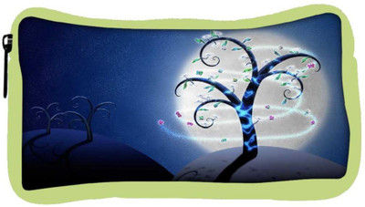 

Snoogg Eco Friendly Canvas White Moon Tree Designer Student Pen Pencil Case Coin Purse Pouch Cosmetic Makeup Bag (GREEN) Pouch(Multicolor)
