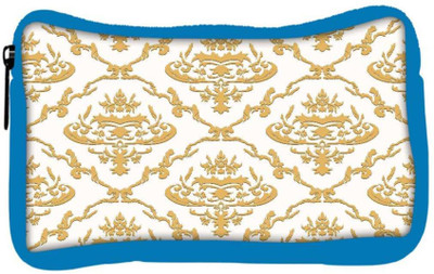 

Snoogg Eco Friendly Canvas Golden Pattern Designer Student Pen Pencil Case Coin Purse Pouch Cosmetic Makeup Bag (BLUE) Pouch(Multicolor)