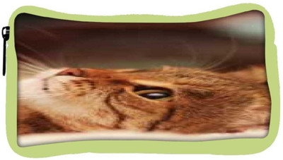 

Snoogg Eco Friendly Canvas Cute Kitty Designer Student Pen Pencil Case Coin Purse Pouch Cosmetic Makeup Bag (GREEN) Pouch(Multicolor)