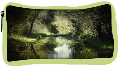 

Snoogg Eco Friendly Canvas Dense Lake Designer Student Pen Pencil Case Coin Purse Pouch Cosmetic Makeup Bag (GREEN) Pouch(Multicolor)