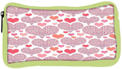 

Snoogg Eco Friendly Canvas Multiple Heart White Pattern Designer Student Pen Pencil Case Coin Purse Pouch Cosmetic Makeup Bag (GREEN) Pouch(Multicolor)