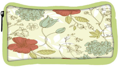 

Snoogg Eco Friendly Canvas Red Floral Cream Designer Student Pen Pencil Case Coin Purse Pouch Cosmetic Makeup Bag (GREEN) Pouch(Multicolor)