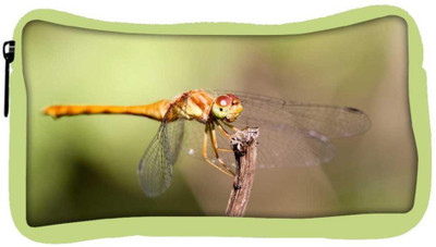 

Snoogg Eco Friendly Canvas Orange Dragonfly Designer Student Pen Pencil Case Coin Purse Pouch Cosmetic Makeup Bag (GREEN) Pouch(Multicolor)