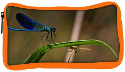 

Snoogg Eco Friendly Canvas Dragonfly And Spider Designer Student Pen Pencil Case Coin Purse Pouch Cosmetic Makeup Bag (ORANGE) Pouch(Multicolor)