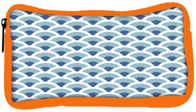 

Snoogg Eco Friendly Canvas Abstract White Blue Pattern 1 Designer Student Pen Pencil Case Coin Purse Pouch Cosmetic Makeup Bag (ORANGE) Pouch(Multicolor)