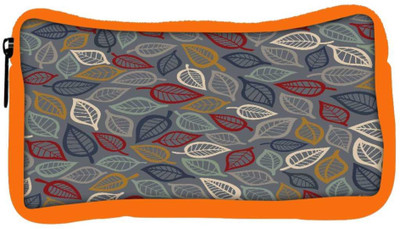 

Snoogg Eco Friendly Canvas Grey Pattern Leaves Designer Student Pen Pencil Case Coin Purse Pouch Cosmetic Makeup Bag (ORANGE) Pouch(Multicolor)