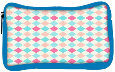 

Snoogg Eco Friendly Canvas Multicolor Blocks Designer Student Pen Pencil Case Coin Purse Pouch Cosmetic Makeup Bag (BLUE) Pouch(Multicolor)