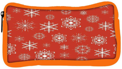 

Snoogg Eco Friendly Canvas White Pattern Red Designer Student Pen Pencil Case Coin Purse Pouch Cosmetic Makeup Bag (ORANGE) Pouch(Multicolor)