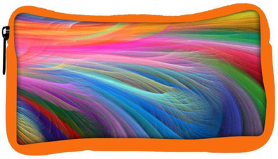 

Snoogg Eco Friendly Canvas Colored Feathers Designer Student Pen Pencil Case Coin Purse Pouch Cosmetic Makeup Bag (ORANGE) Pouch(Multicolor)