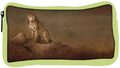 

Snoogg Eco Friendly Canvas Leopard Designer Student Pen Pencil Case Coin Purse Pouch Cosmetic Makeup Bag (GREEN) Pouch(Multicolor)