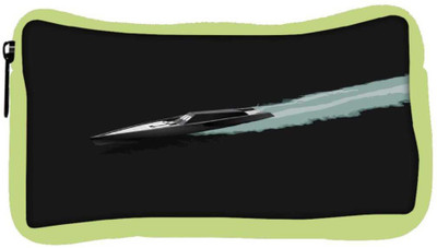 

Snoogg Eco Friendly Canvas Midnight Cruising 2451 Student Pen Pencil Case Coin Purse Pouch Cosmetic Makeup Bag (GREEN) Pouch(Multicolor)
