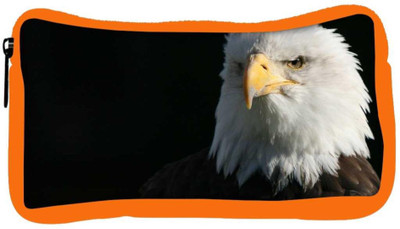 

Snoogg Eco Friendly Canvas Bald Eagle Designer Student Pen Pencil Case Coin Purse Pouch Cosmetic Makeup Bag (ORANGE) Pouch(Multicolor)