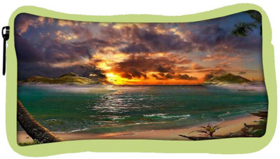 

Snoogg Eco Friendly Canvas Sea Side View Designer Student Pen Pencil Case Coin Purse Pouch Cosmetic Makeup Bag (GREEN) Pouch(Multicolor)