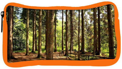 

Snoogg Eco Friendly Canvas Big Trees Designer Student Pen Pencil Case Coin Purse Pouch Cosmetic Makeup Bag (ORANGE) Pouch(Multicolor)