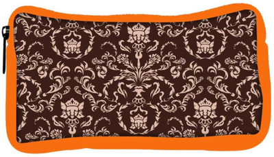 

Snoogg Eco Friendly Canvas Cream Pattern Designer Student Pen Pencil Case Coin Purse Pouch Cosmetic Makeup Bag (ORANGE) Pouch(Multicolor)