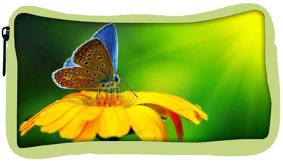 

Snoogg Eco Friendly Canvas Butterfly In Sunflower Designer Student Pen Pencil Case Coin Purse Pouch Cosmetic Makeup Bag (GREEN) Pouch(Multicolor)