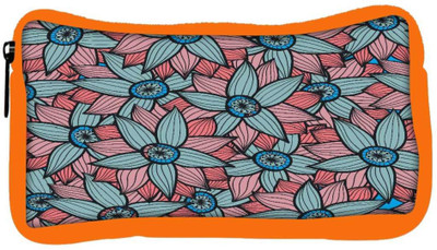 

Snoogg Eco Friendly Canvas Abstract Floral Background Student Pen Pencil Case Coin Purse Pouch Cosmetic Makeup Bag (ORANGE) Pouch(Multicolor)