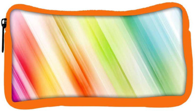 

Snoogg Eco Friendly Canvas Abstract Rays Designer Student Pen Pencil Case Coin Purse Pouch Cosmetic Makeup Bag (ORANGE) Pouch(Multicolor)