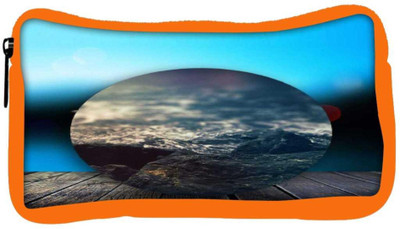 

Snoogg Eco Friendly Canvas Circled Beach On The Deck 2603 Student Pen Pencil Case Coin Purse Pouch Cosmetic Makeup Bag (ORANGE) Pouch(Multicolor)