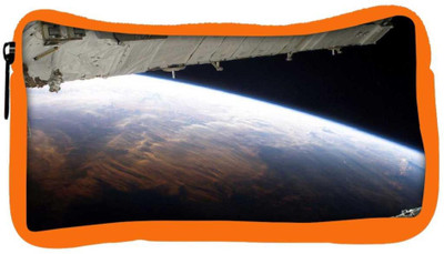 

Snoogg Eco Friendly Canvas Earth View From Top At Night Designer Student Pen Pencil Case Coin Purse Pouch Cosmetic Makeup Bag (ORANGE) Pouch(Multicolor)